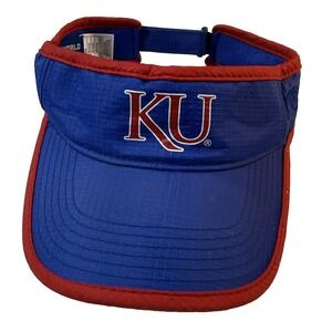 Kansas Jayhawks Hat Visor Adjustable Mens Blue Red Golf Hat Top Of The World